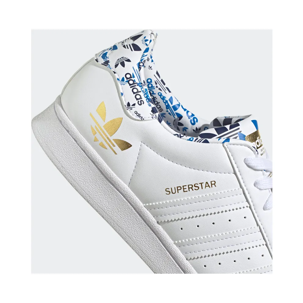 adidas Superstar Cloud White / Cloud White / Gold Metallic (H00186)