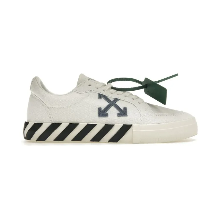 OFF-WHITE Vulc Low White Navy (FW22) (OMIA085F22FAB0010146)