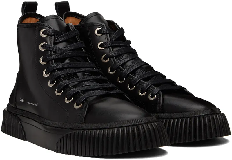 AMI Alexandre Mattiussi Black Logo High (USN425.853)