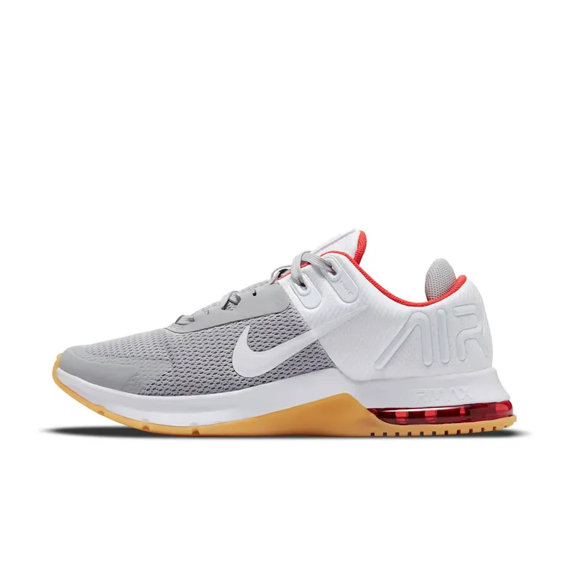 Nike Air Max Alpha 4 Training Shoe “Light Smoke Grey / White / Chile Red” (CW3396-006)