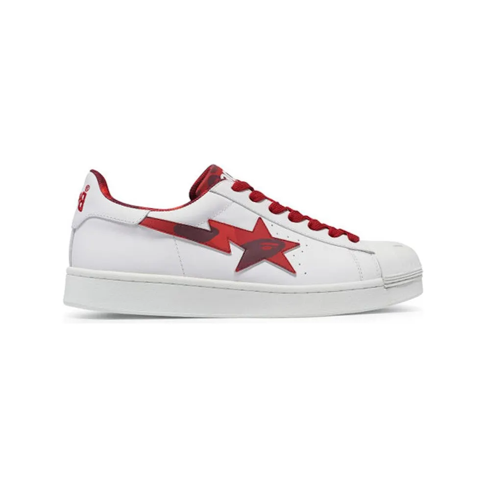 A Bathing Ape Skull Sta White Red (1J20191007-RED)