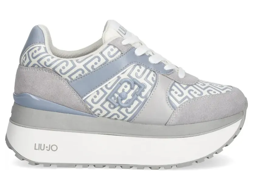 LIU JO Sneakers met plateauzool en logodetail – Blauw (BA6019PX823)