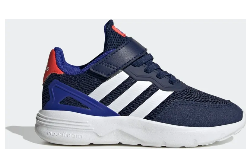 adidas Nebzed met Elastische Veters en Klittenband Dark Blue / Cloud White / Lucid Blue (HQ6145)