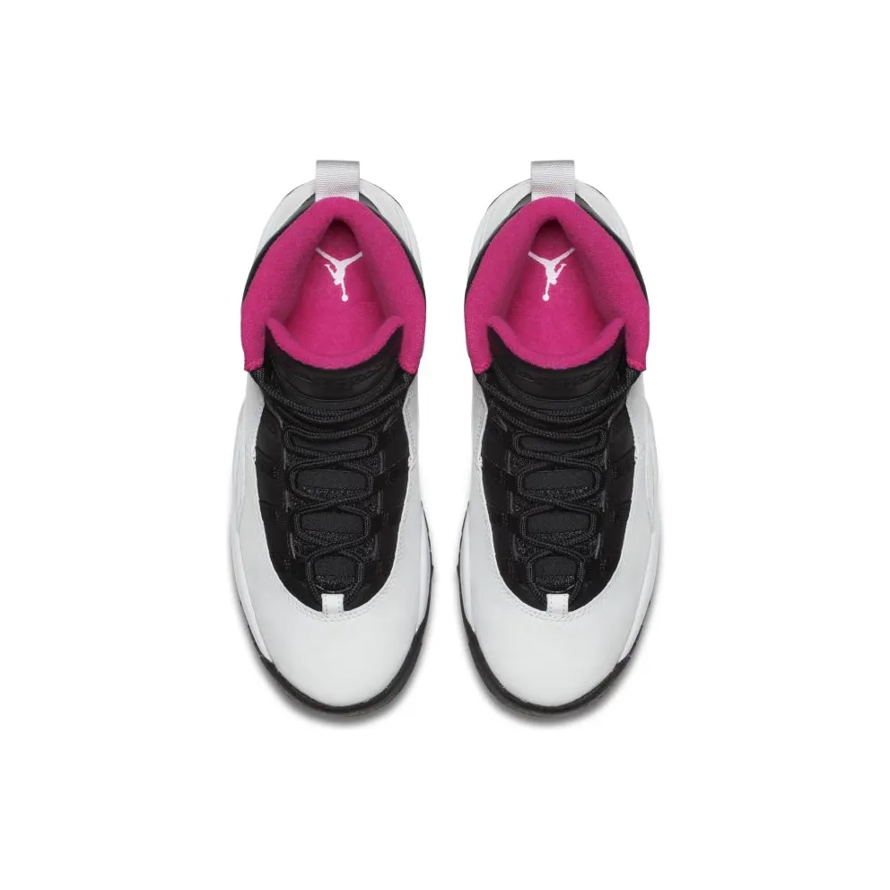 Jordan 10 Retro Vivid Pink (GS) Pure Platinum/Black-Vivid Pink (487211-008)