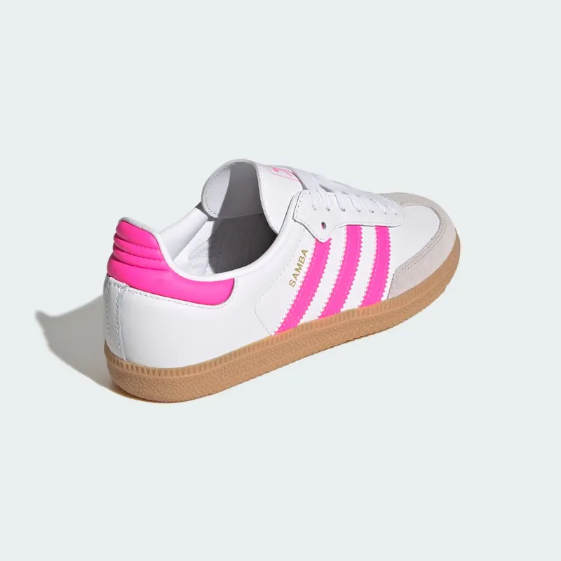 Adidas Samba OG Kids Cloud White / Lucid Pink / Gum (JQ2831)