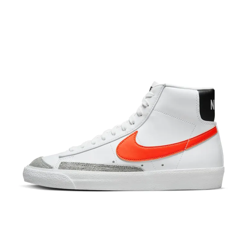 Nike Blazer Mid ’77 Vintage White Safety Orange Black (BQ6806-123)