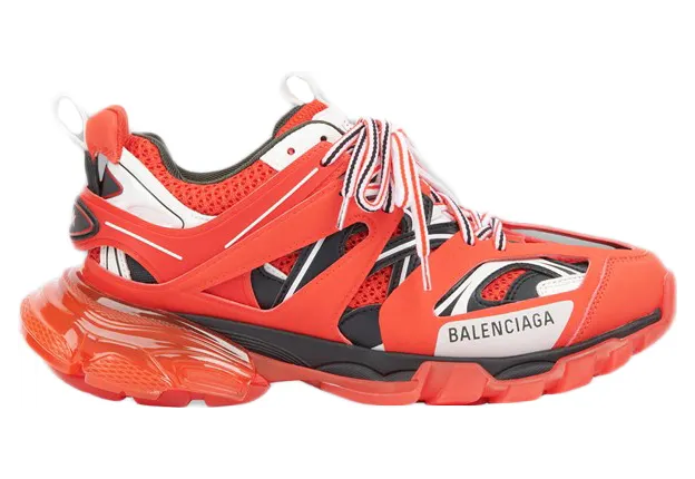 Balenciaga Track Clear Sole Red