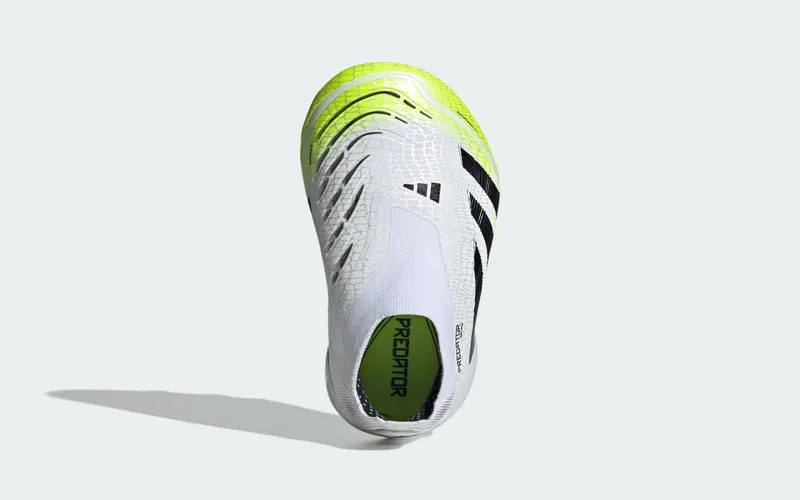 adidas Predator Elite Laceless Artificial Grass Boots “Cloud White / Core Black / Lucid Lemon” (JH8877)