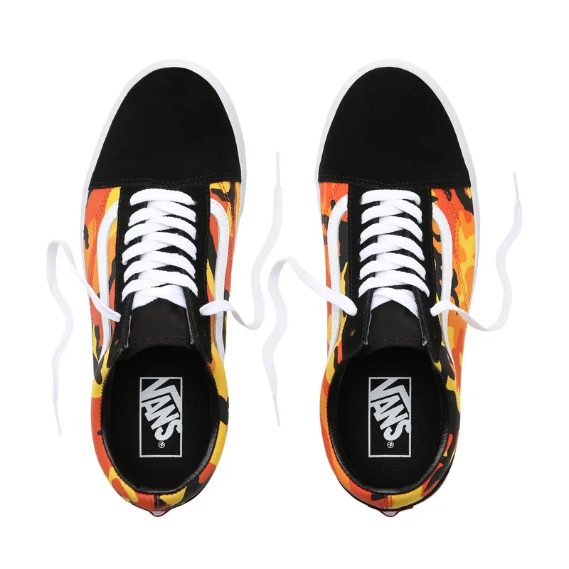 Vans Old Skool Pop Camo Orange Black/Spicy Orange-True White (VN0A38G1RK3)