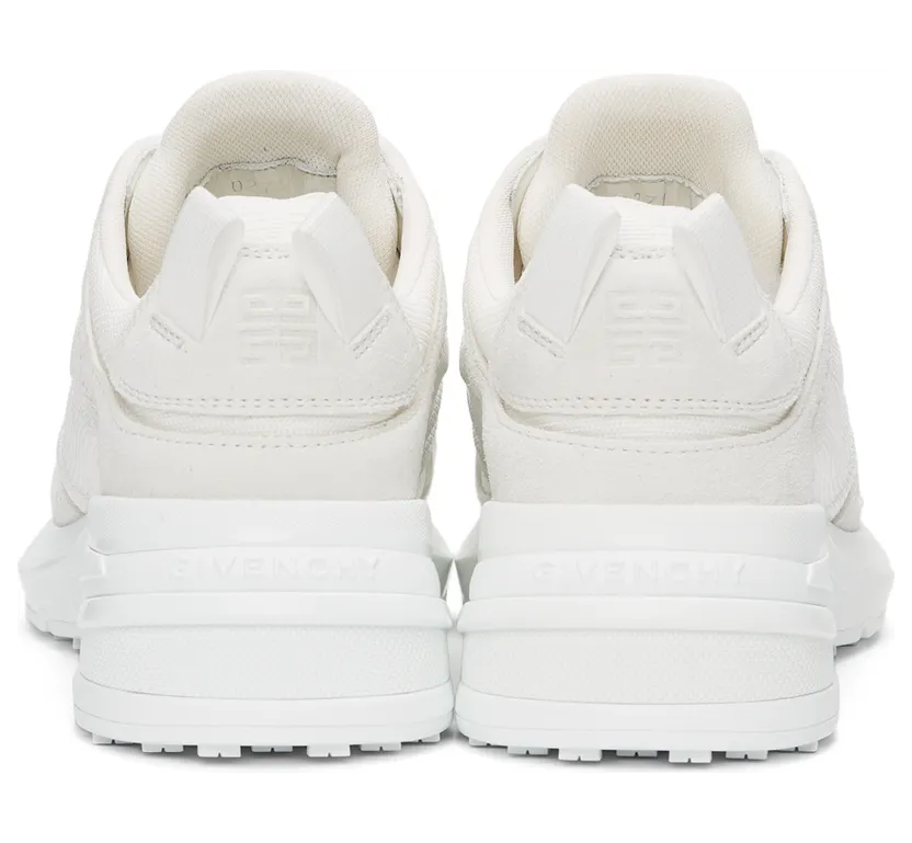 Givenchy White GIV 1 Light Runner Sneakers (BE001ZE15Q) (4)