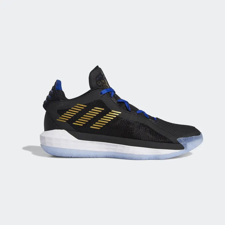 Adidas Dame 6 ‘Stone Cold’ Black/Metallic Gold/Royal (FU9447)