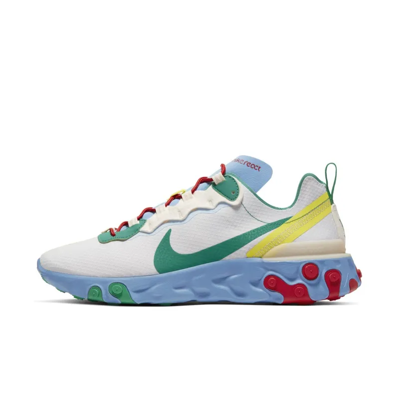 Nike React Element 55 Guava Ice Vast Grey Lucid Green Guava Ice/Vast Grey-University Red-Lucid Green (CT1142-800)