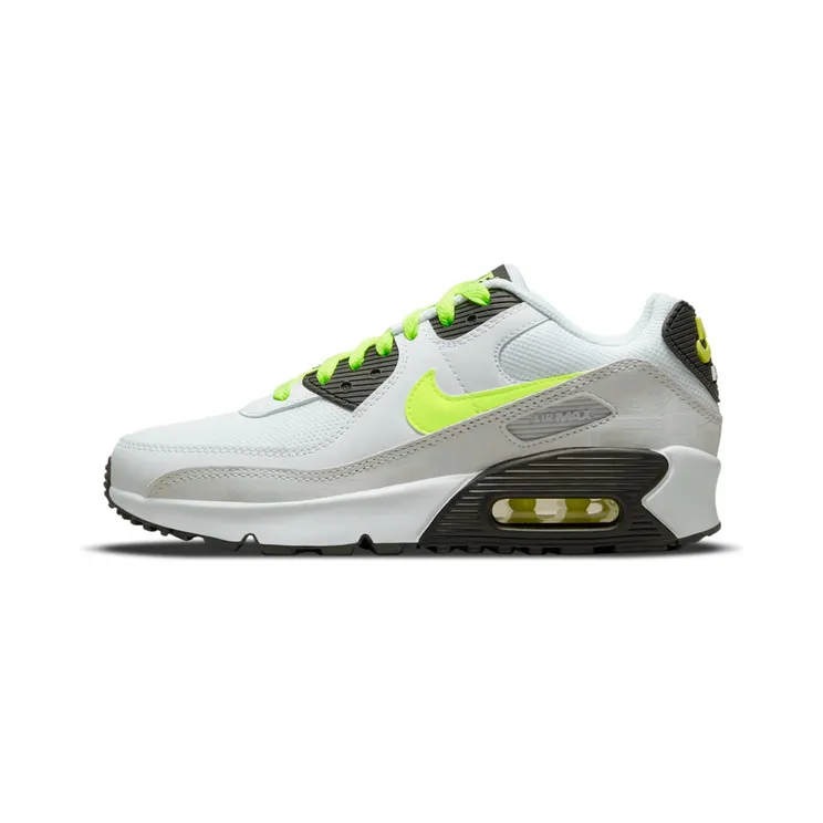 Nike Air Max 90 “White / Black / Pure Platinum / Volt” (CD6864-112)