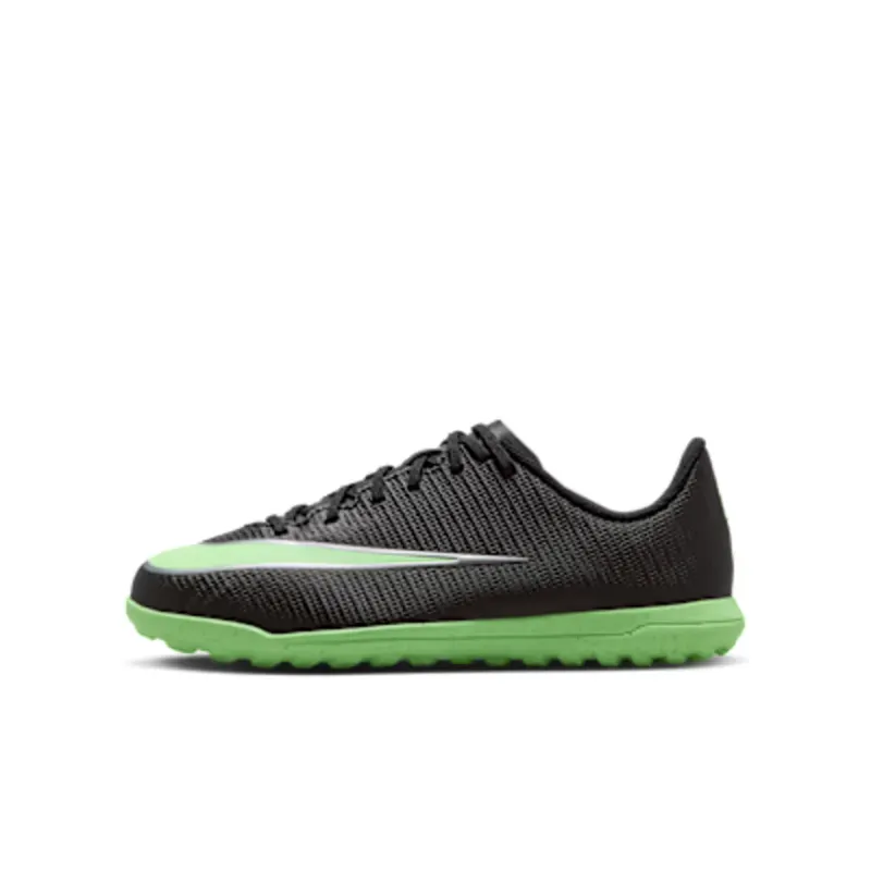 Nike Jr. Mercurial Vapor 17 Club ‘ Multi-Ground Low-Top “Black / Illusion Green” (IO1484-001)