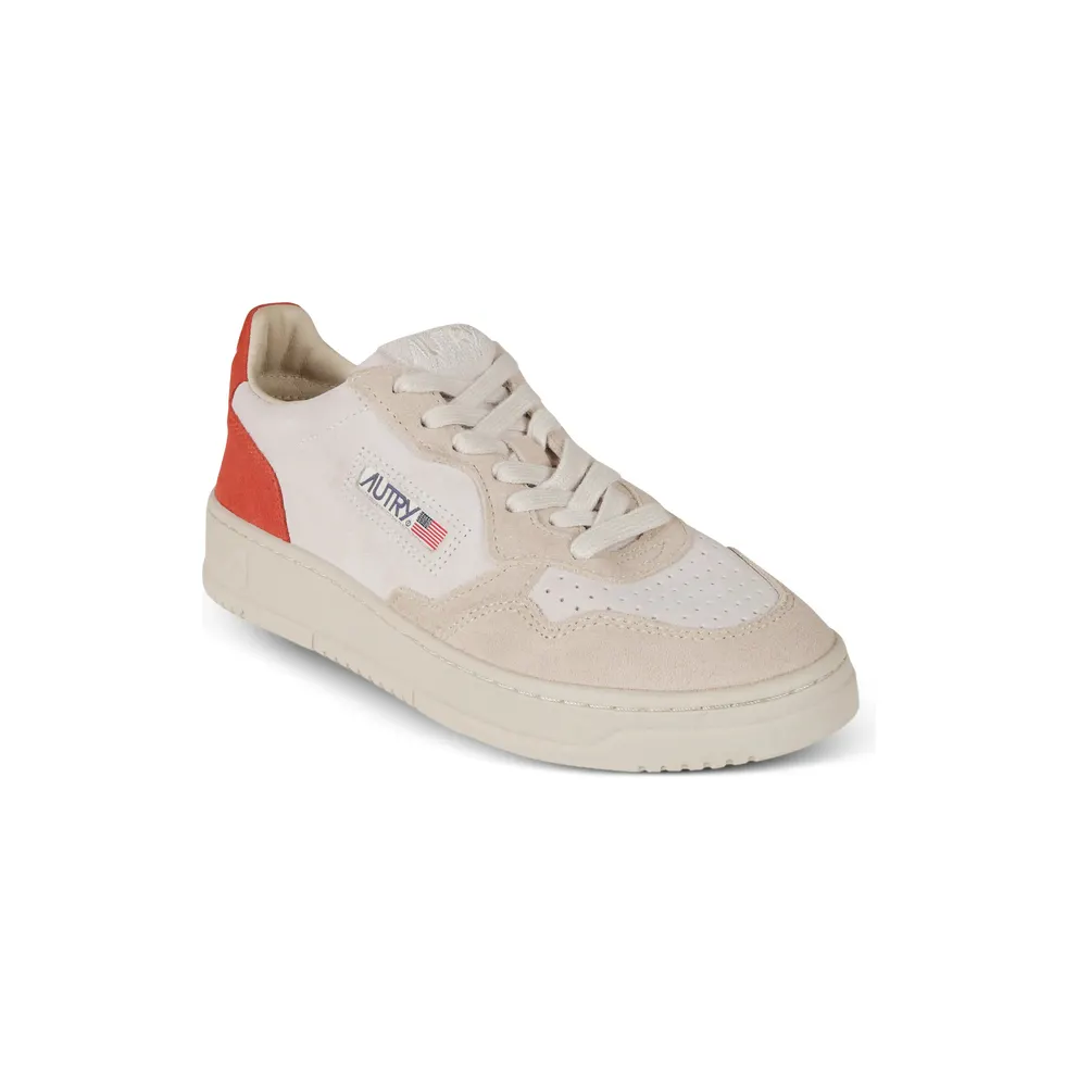 Autry Lace-up Perforated “Neutrals/Orange” (AULW TS25)