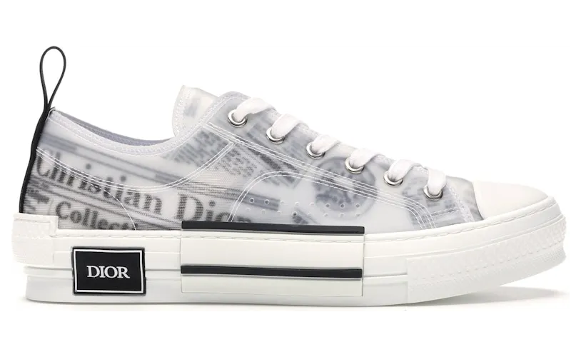 Dior B23 Low Top Daniel Asham Newspaper