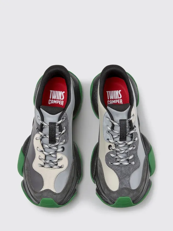 Camper Twins Bicolour Calfskin with Vibram Rubber Sole Multicolor (K201836-016TWINS0)