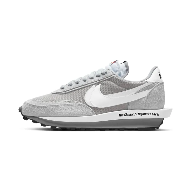 Nike x sacai x Fragment LDWaffle “Light Smoke Grey/Black/White” (DH2684-001)