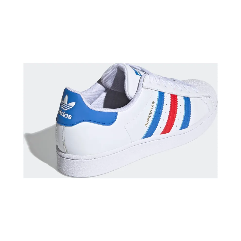 adidas Superstar Cloud White / True Blue / Gold Metallic (H68095)