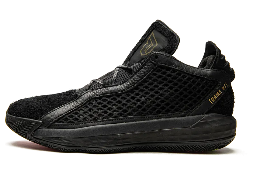 adidas Dame 6 Leather Black Gold (FV8627/FW9031)