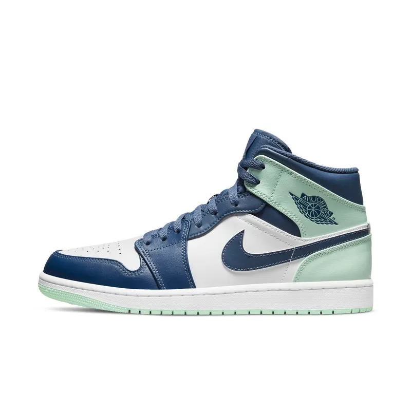 Jordan 1 Mid Blue Mint (GS) (554724-413)