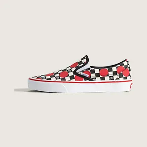 Vans Classic Slip-On Valentino Garavani Checkerboard Big Dots Black White Red (VN000XW4E0L)