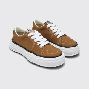 Maison Mihara Yasuhiro Eric Canvas Low-Top Platform Sneakers Brown (A16FW703BR)