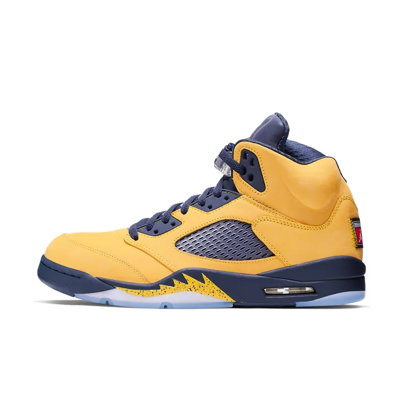 Air Jordan Nike AJ V 5 SP ‘Amarillo’ (Michigan) (2019) (CQ9541-704)
