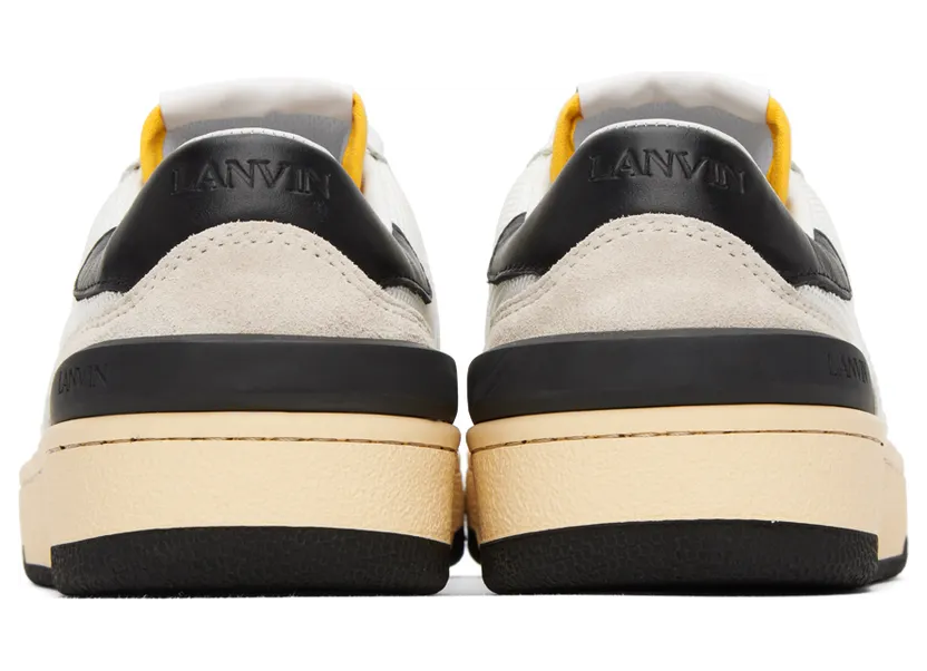 Lanvin White & Black Clay Sneakers (FW-SKDK00-NAS1-P21) (2)