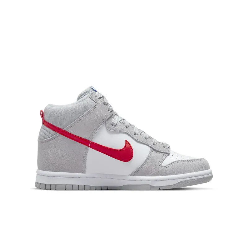 Nike Dunk High Athletic Club Grey Red (GS) (DH9750-001)