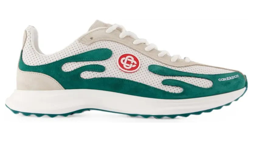 Casablanca Stade witte en groene sneakers – Beige (ASNK02403M)