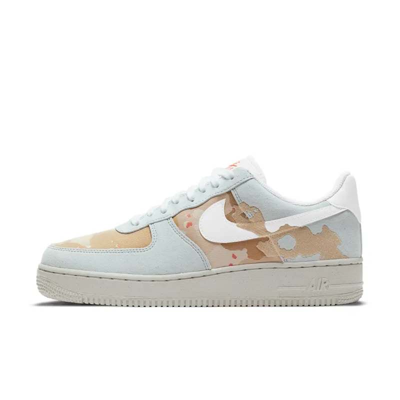 Nike Air Force 1 Low ’07 LX Embroidered Desert Camo Photon Dust/Photon Dust-Team Orange (DD1175-001)
