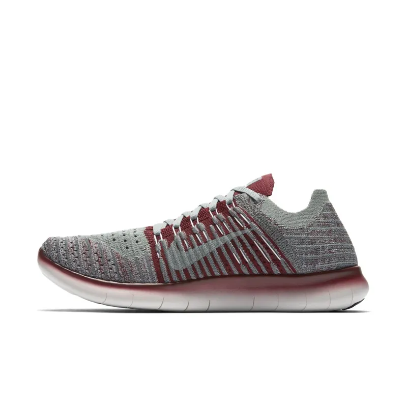 Nike Womens x Gyakusou Lab Free RN Flyknit Grey Red (2016) (844101-006)