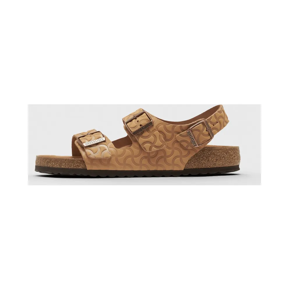 Birkenstock Milano Embossed Leather Beige