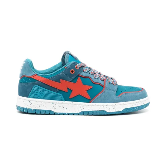 BAPE A Bathing Ape® SK8 Sta met vlakken “Blue” (001FWK301326M)