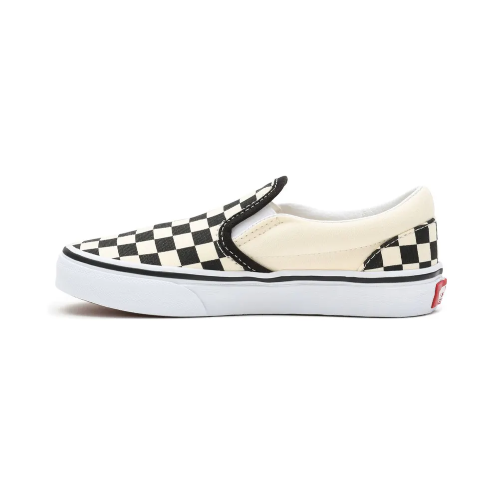Vans Classic Slip-On Checkerboard (PS) Black/White (VN000ZBUEO1)
