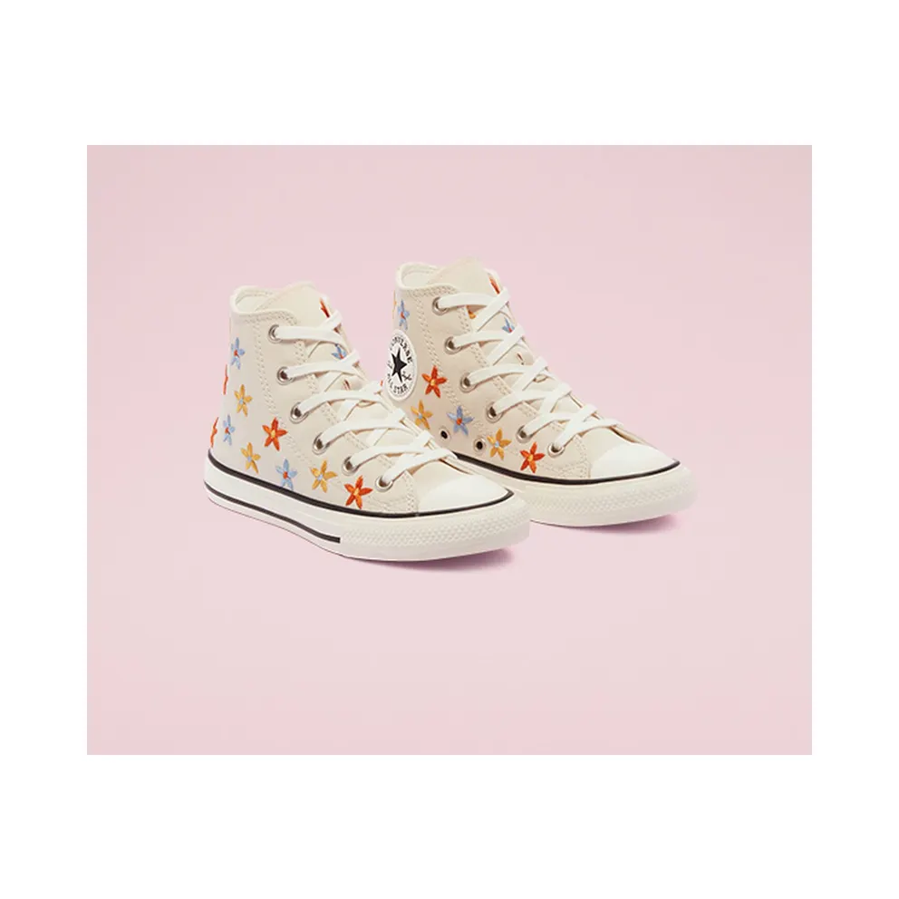 Converse Spring Flowers Chuck Taylor All Star High Top Natural Ivory/egret/black (671099C)