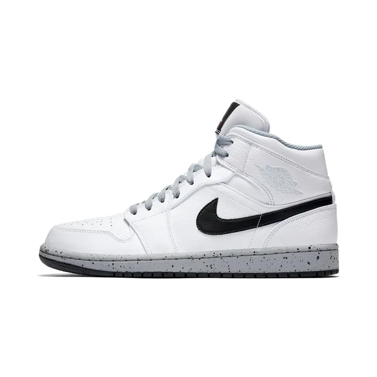 Air Jordan 1 Mid White Cement (554724-115)