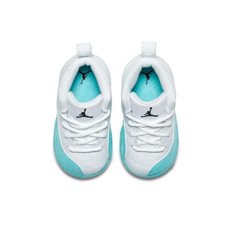 Jordan 12 Retro Light Aqua (TD) White/Black-Light Aqua (819666-100)