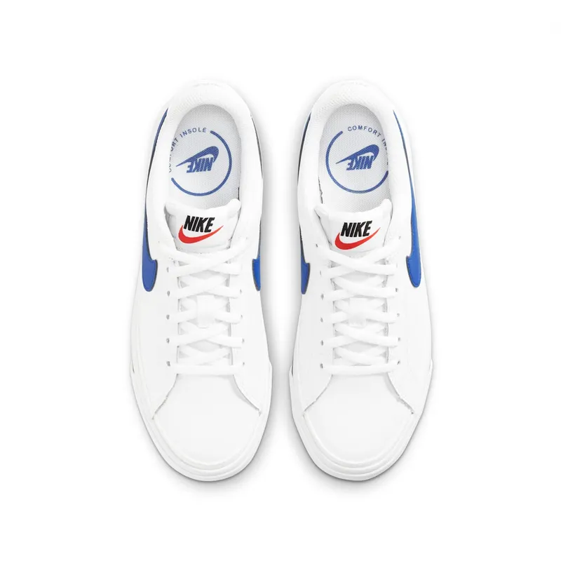Nike Court Legacy White Game Royal (GS) (DA5380-101)