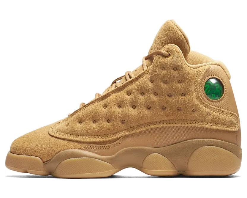 Air Jordan 13 Retro BG Wheat “Elemental Gold / Gum Yellow / Baroque Brown” (414574-705)