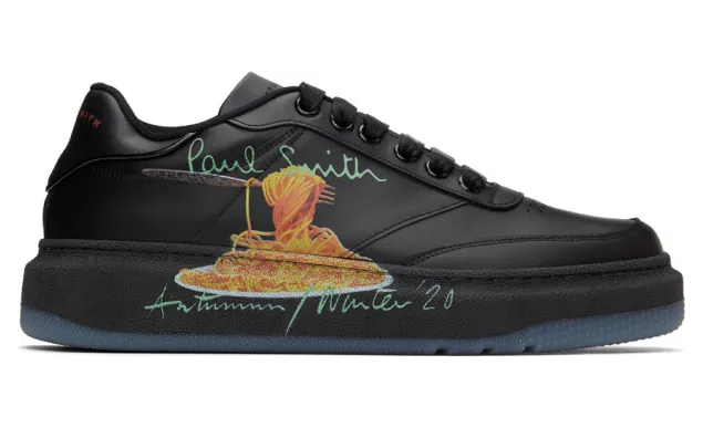 Paul Smith 50th Anniversary Black Hackney Sneakers (M1S-HAC25-EPCLF-79)
