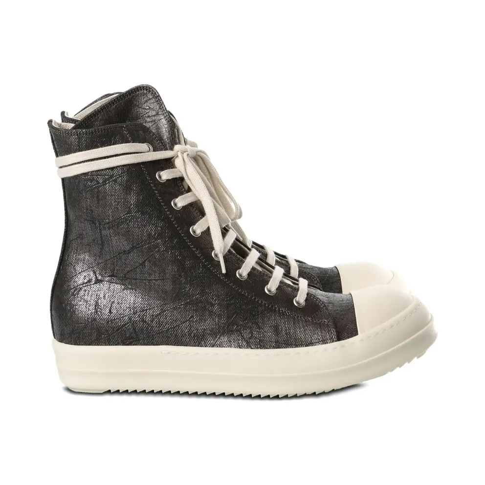 Rick Owens DRKSHDW metallic-effect lace-up – Bruin (DU02E7800BZMC)