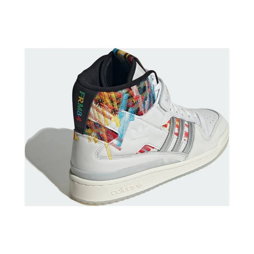 Adidas Forum High Sports Shoes Core White / Bold Gold / Black/Red (IG6351)