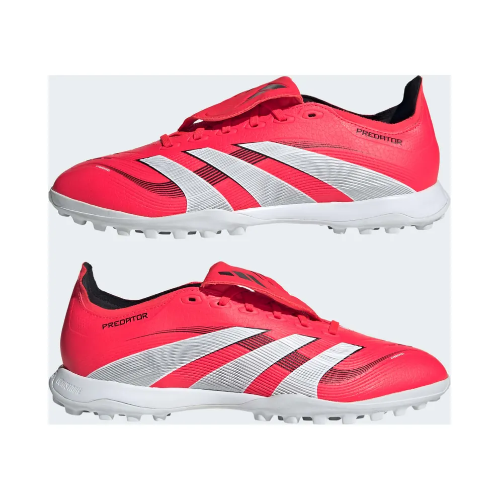 adidas Predator League Fold-over Tongue Turf Boots “Lucid Red / Cloud White / Core Black” (JS0384)