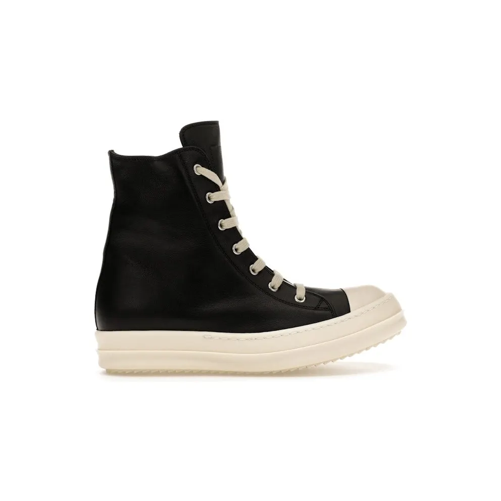 Rick Owens Hollywood High Black Milk Leather (RP02E4890 LCO 911)