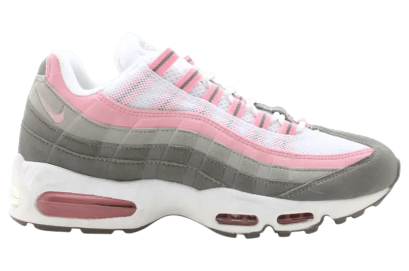 Nike Air Max 95 White Real Pink Grey (W)
