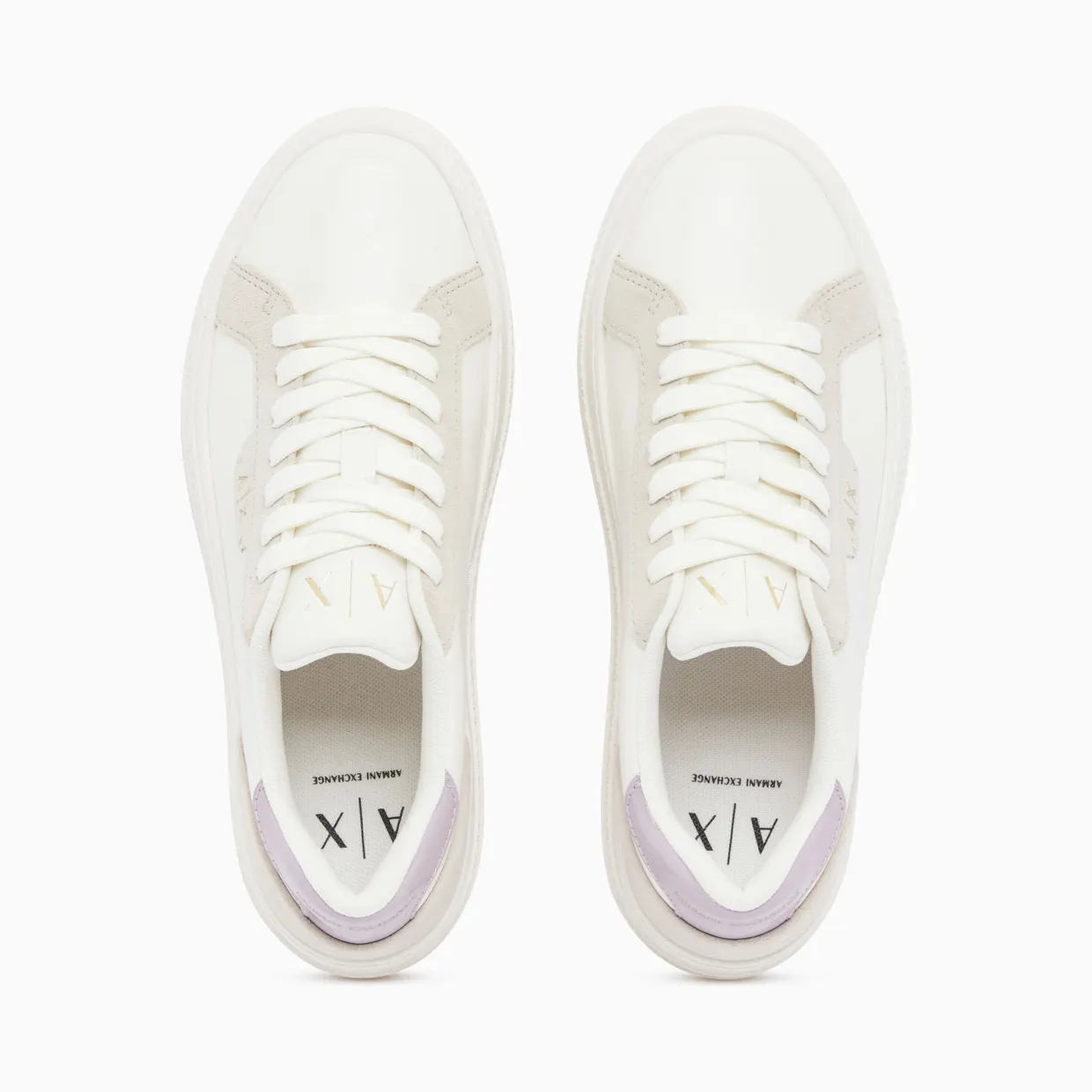 Armani Low Cut Sneakers With Coated And Split Leather Upper (XW003069-AF28692-MZ995) (3)