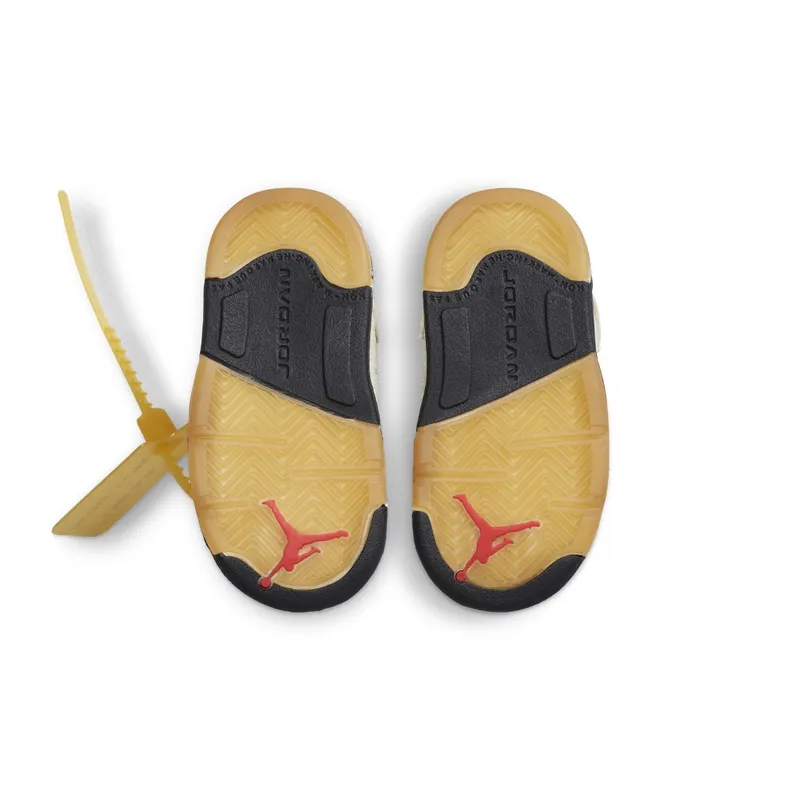 Air Jordan 5 Retro Off-White Sail (TD) (2020) (CV4828-100)