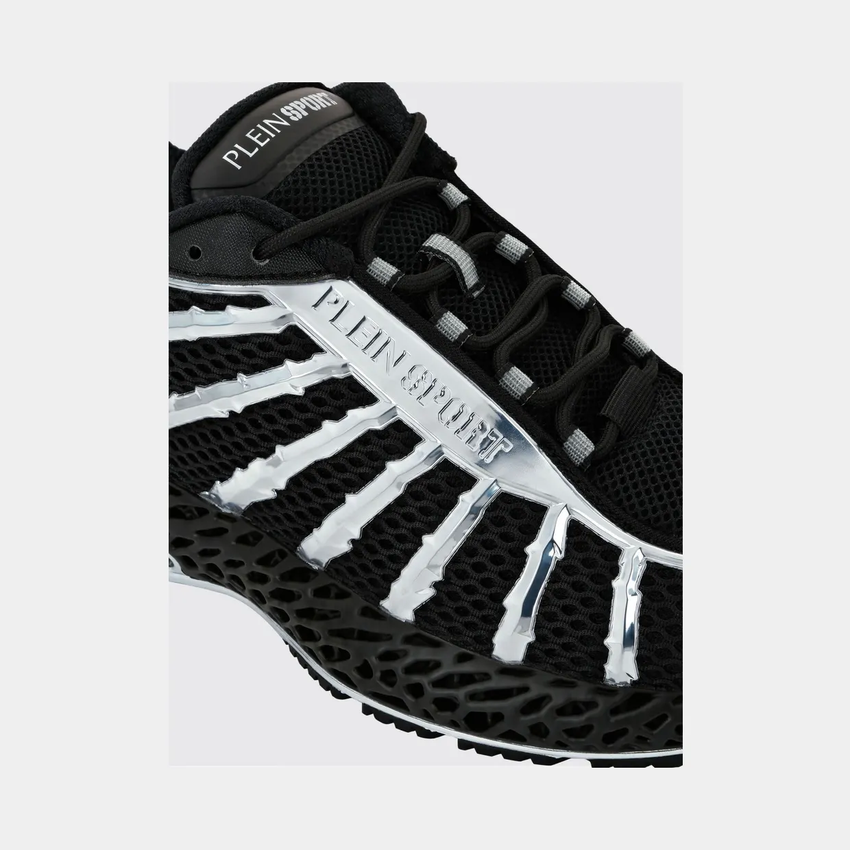 Plein Sport Bicolor Thunderstorm GenX Sneakers in Mesh with a Chunky Sole Black (FABSUSC0337PTE003N0291) (3)